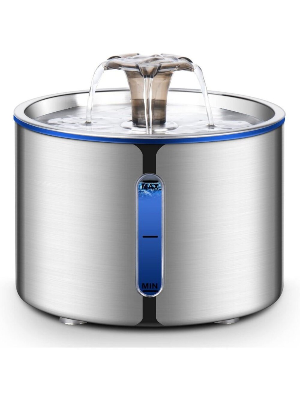 Stainless Steel Cat & Dog Water Fountain, 84oz Automatic Pet Dispenser